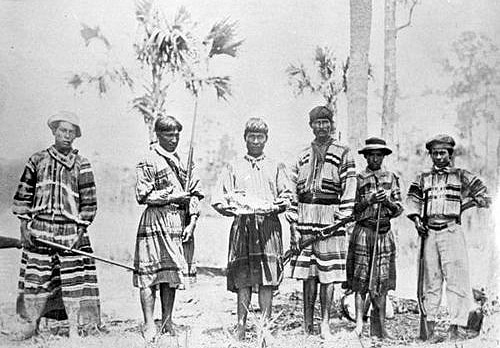 Seminole Indians hunting